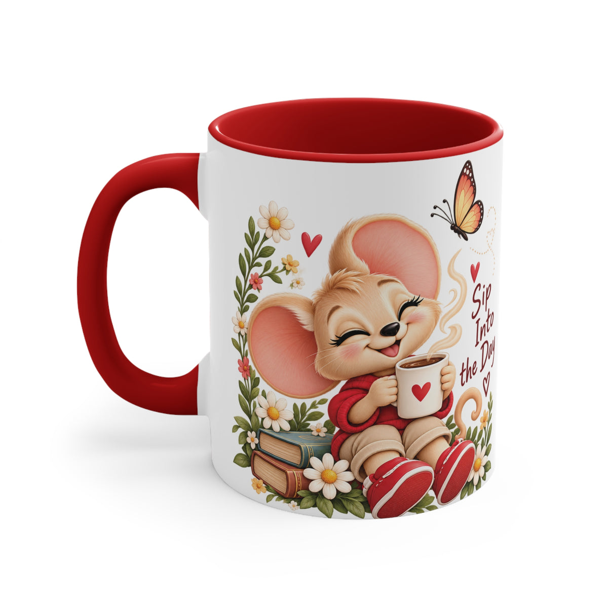 “Sip Into the Day” mouse coffee mug, view 3