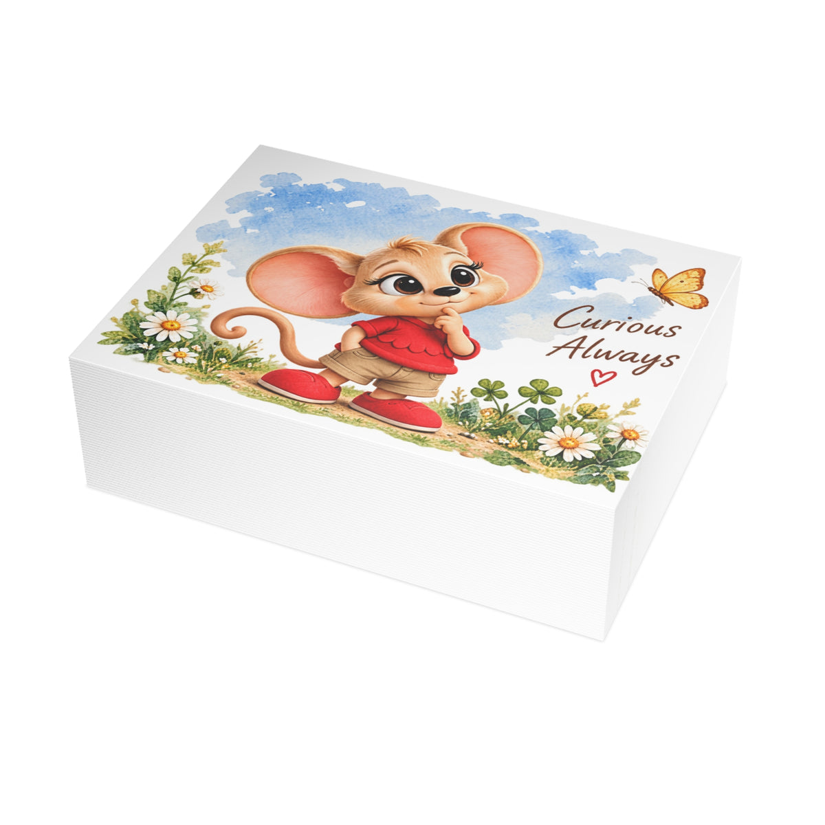 “Curious Always” mouse postcard, view 12